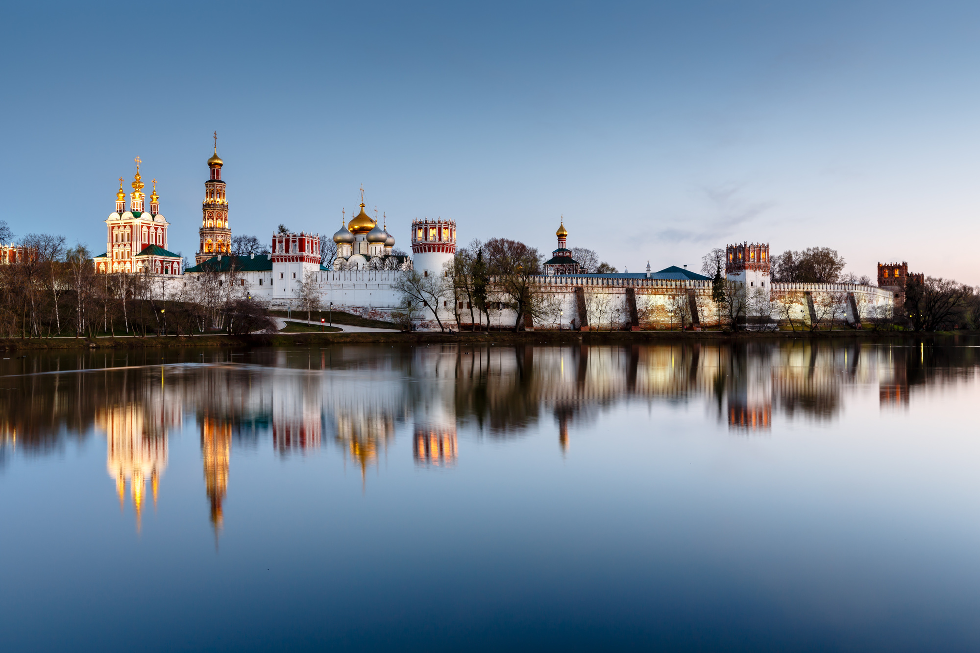 Vue sur le couvent Novodevichy, Moscou, Russie