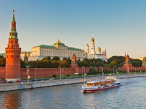 Vue sur le kremlin de Moscou, Russie