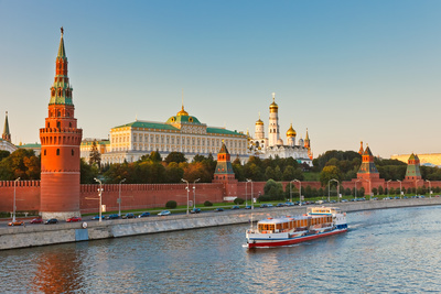 Vue sur le kremlin de Moscou, Russie