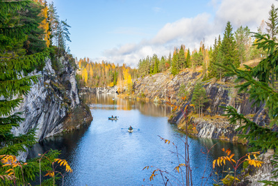 Canyon de Ruskeala, Carélie
