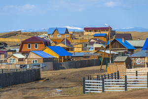 Maison en bois, Khuzhir, Sibérie