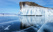 Glace et neige sur le lac Baïkal, Russie