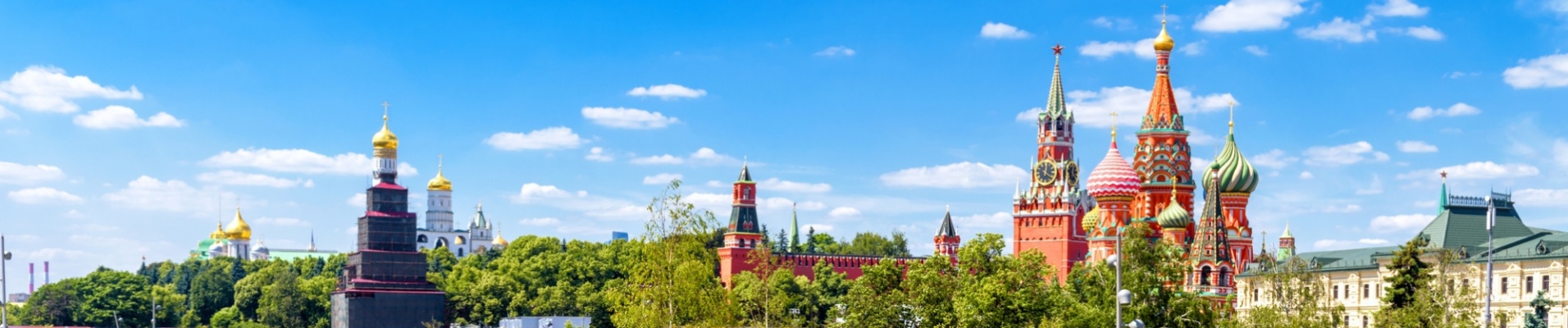 Parc du Zariadie en été, Moscou, Russie