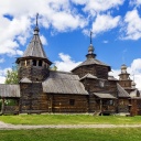 Eglise en bois traditionnel, Russie
