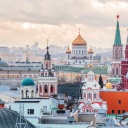 vue panoramique de Moscou, Russie