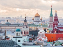 vue panoramique de Moscou, Russie