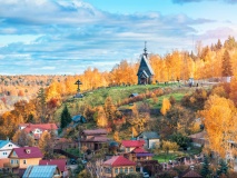 Mont Levitan et église de la Résurection, Plios