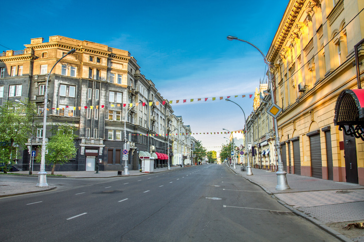 Rue à Irkoutsk