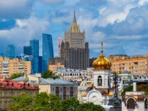 Vue sur la ville de Moscou