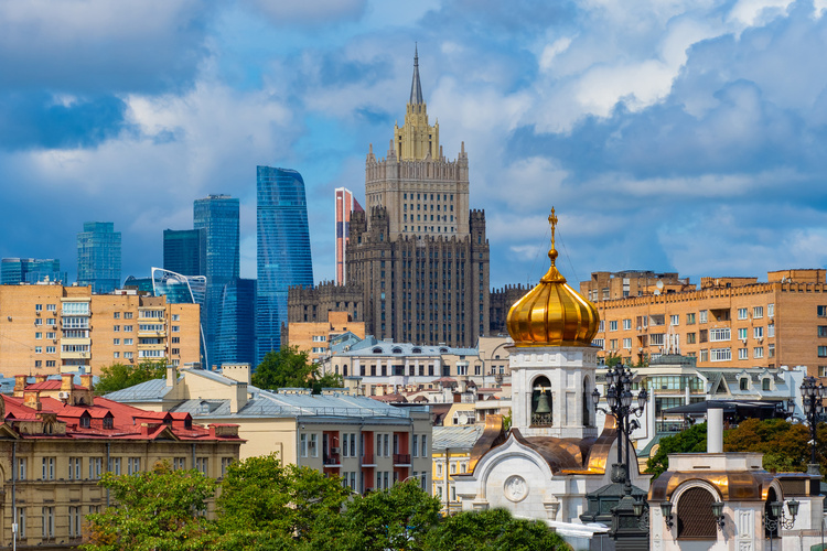 Vue sur la ville de Moscou