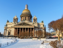 Cathédrale Saint-Isaac en hiver, Saint-Pétersbourg