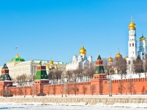 Enceinte du Kremlin de Moscou en hiver