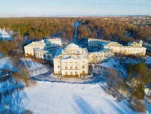 Le palais Pavlovsk en hiver, Saint-Pétersbourg