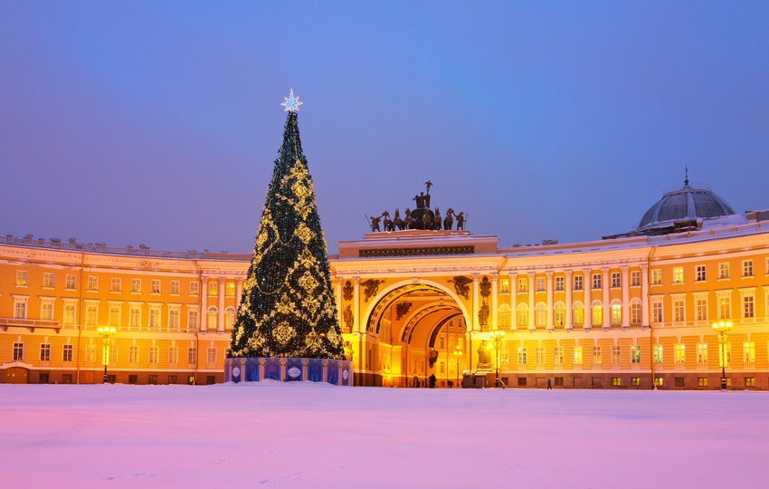 Sapin de Noël, Saint-Pétersbourg